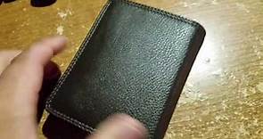 Visconti Heritage Leather Quad Fold ID Wallet