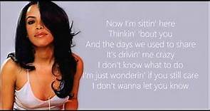 Aaliyah - miss you (lyrics)