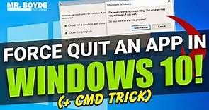 How to Force Quit an App in Windows 10