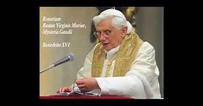 Rosario completo dei 20 misteri(gioiosi, luminosi, dolorosi e gioiosi) guidato da papa Benedetto XVI