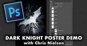 The DARK KNIGHT RISES Movie Poster production demo