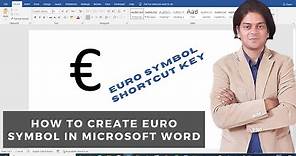 How to make euro symbol in word | how to create euro symbol on keyboard