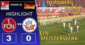 FC NÜRNBERG 3-0 HANSA ROSTOCK | HIGHLIGHTS | GOALS | 18.RUND | 2.BUNDESLIGA 23/24 |