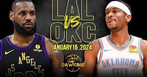 Los Angeles Lakers vs OKC Thunder Full Game Highlights | January 15, 2024 | FreeDawkins