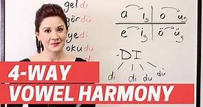 Learn Turkish Grammar: 4-Way Vowel Harmony in Turkish