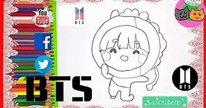 Cómo dibujar a J Hope de BTS Kawaii | Dibujos Felices
