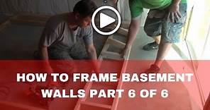 How-to Frame a Basement(frame exterior door openings) Part 6 of 6