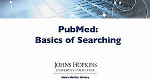 PubMed: Basics of Searching