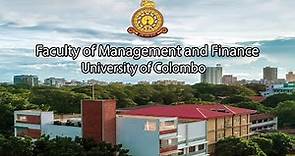 Welcome to the Faculty of Management and Finance | University of Colombo