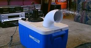 Homemade air conditioner DIY - Awesome Air Cooler! - EASY Instructions - can be solar powered!