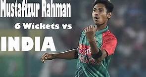 Mustafizur Rahman 6 wickets vs INDIA, 2nd ODI Asia Cup