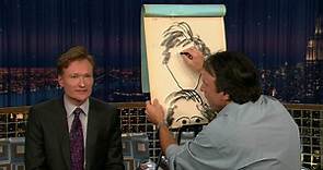 Kevin Nealon Draws A Caricature Of Conan - "Late Night With Conan O'Brien"