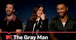 The Gray Man Cast Talk Ryan Gosling In Barbie & Spy Facial Hair | MTV Movies