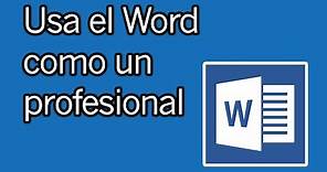 Haz trabajos, tesis, documentos profesionales y más con WORD