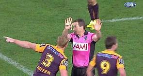 Ben Cummins wrongly sin bins Matt Gillett (Round 25, 2014)