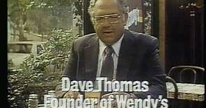 1981 Wendy's commercial. Featuring the founder, Dave Thomas.