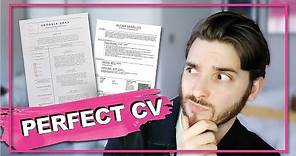 WRITE THE PERFECT CV/RESUME: how to write a fashion Cv to get you noticed and into an interview.
