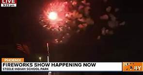 WATCH LIVE: Fireworks show happening now at Steele Indian School Park