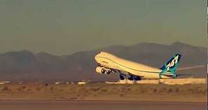 Boeing 747-8's million pound takeoff