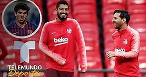 ¡No respetan nada! Messi y Suárez trolean el 'corazoncito' de Aleñá | Telemundo Deportes