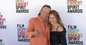 Troy Kotsur and Deanne Bray Kotsur 2023 Film Independent Spirit Awards Blue Carpet