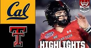 Independence Bowl: California Golden Bears vs. Texas Tech Red Raiders | Full Game Highlights
