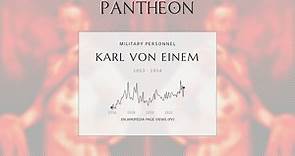 Karl von Einem Biography - Prussian Minister of War