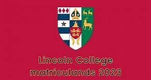 Lincoln College matriculands 2023