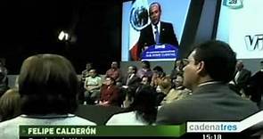 El presidente Felipe Calderón exaltó las acciones de su gobierno