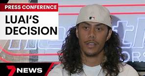 Full press conference: Jarome Luai to join Wests Tigers on $6 million deal | 7 News Australia
