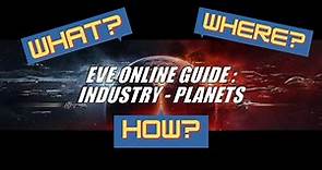 EVE Online Guide: Industry - Planets