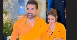 Arbaaz Khan With Wife Shura Khan At Resturant. 09/01/2024