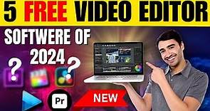 5 Best FREE Video Editing Software For PC (2024)|FREE VIDEO EDITING Software NO WATERMARK