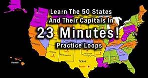 Learn the 50 States and Capitals in 23 Minutes. Practice loops for fast learning by singing