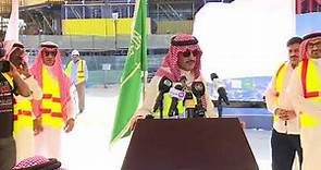 Alwaleed bin Talal, holds a press conference at the 1,000+ meters high Kingdom tower HD 720p