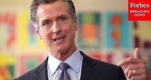 California Gov. Gavin Newsom Promotes Education Agenda