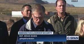 User Clip: Texas Congressman Brian Babin Live at the El Paso Border