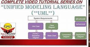 Introduction to UML | Unified Modeling Language | UML tutorial