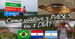 ¡VISITÉ 3 PAÍSES en 1 DÍA! / ¿Qué hacer en Foz Do Iguaçu?