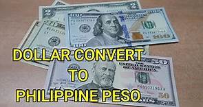 US Dollar to Philippine Peso - Dollar to Philippine Peso Rate Today - Dollar Peso Exchange Rate