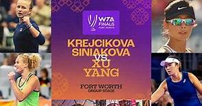 Krejcikova/Siniakova vs. Xu/Yang | 2022 WTA Finals Group Stage | Match Highlights