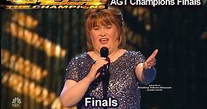 Susan Boyle sings I Dreamed a Dream Simon Gets Nostalgic | America's Got Talent Champions Finals AGT