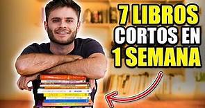 7 libros CORTOS para leer en UNA SEMANA 📚