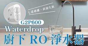 7 層過濾可生飲💧 朋友家裝這台 Waterdrop G2P600 廚下直出 RO 淨水器 CP 值超高｜塔科女子