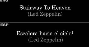 Stairway To Heaven (Led Zeppelin) — Lyrics/Letra en Español e Inglés