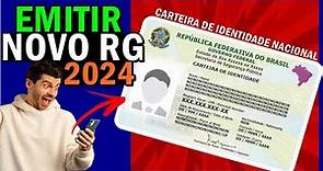 Como TIRAR NOVO RG 2024 nova CARTEIRA de IDENTIDADE NACIONAL 2024...