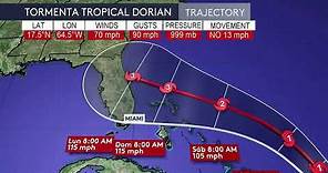 En vivo te damos el último reporte del Centro Nacional de Huracanes sobre la tormenta Dorian
