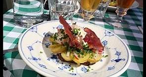 Seasonal 🇩🇰 Smørrebrød with New Fresh Potatoes served at ”Restaurant Kronborg”