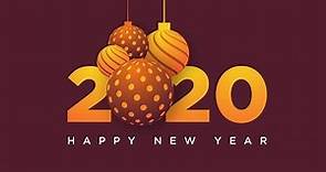 2020 Happy New Year Design In Adobe Illustrator CC