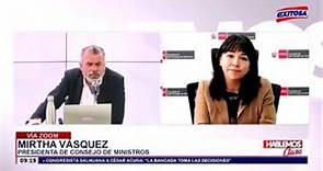 Entrevista a la presidenta de Consejo de Ministros, Mirtha Vásquez, en Exitosa
